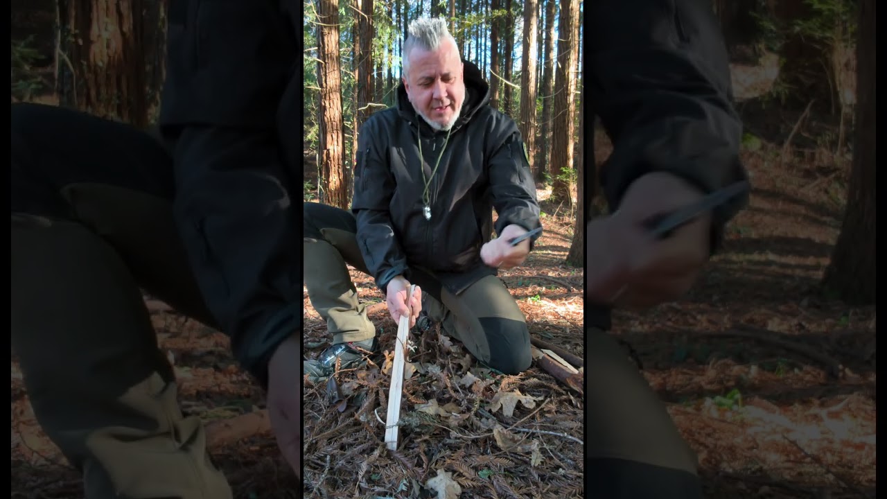 Probando de nuevo mi cuchillo más pequeño el Yingci .#edc #survival #bushcraft #supervivencia 