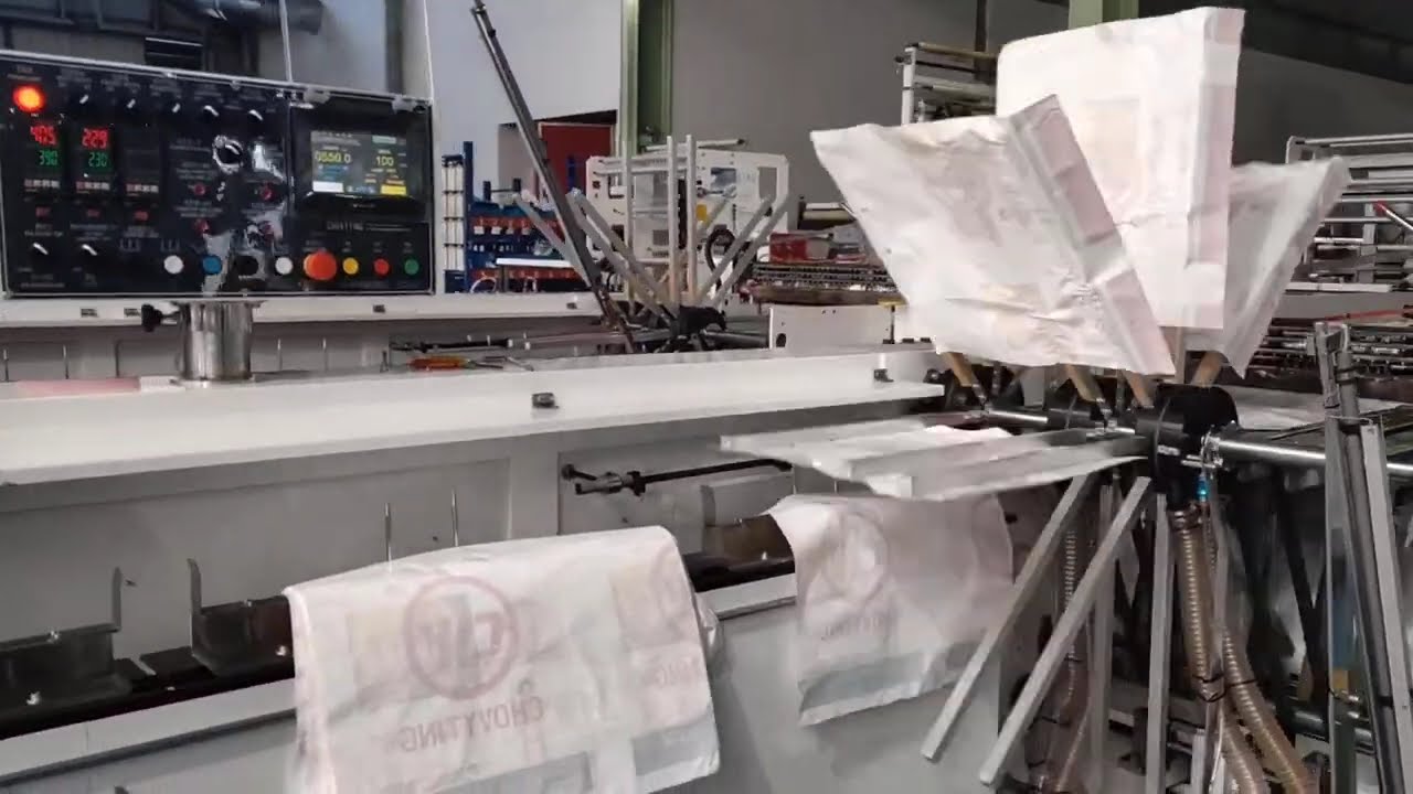 800BFS+DP automatic wicket drawstring handle diaper plastic bag making machine