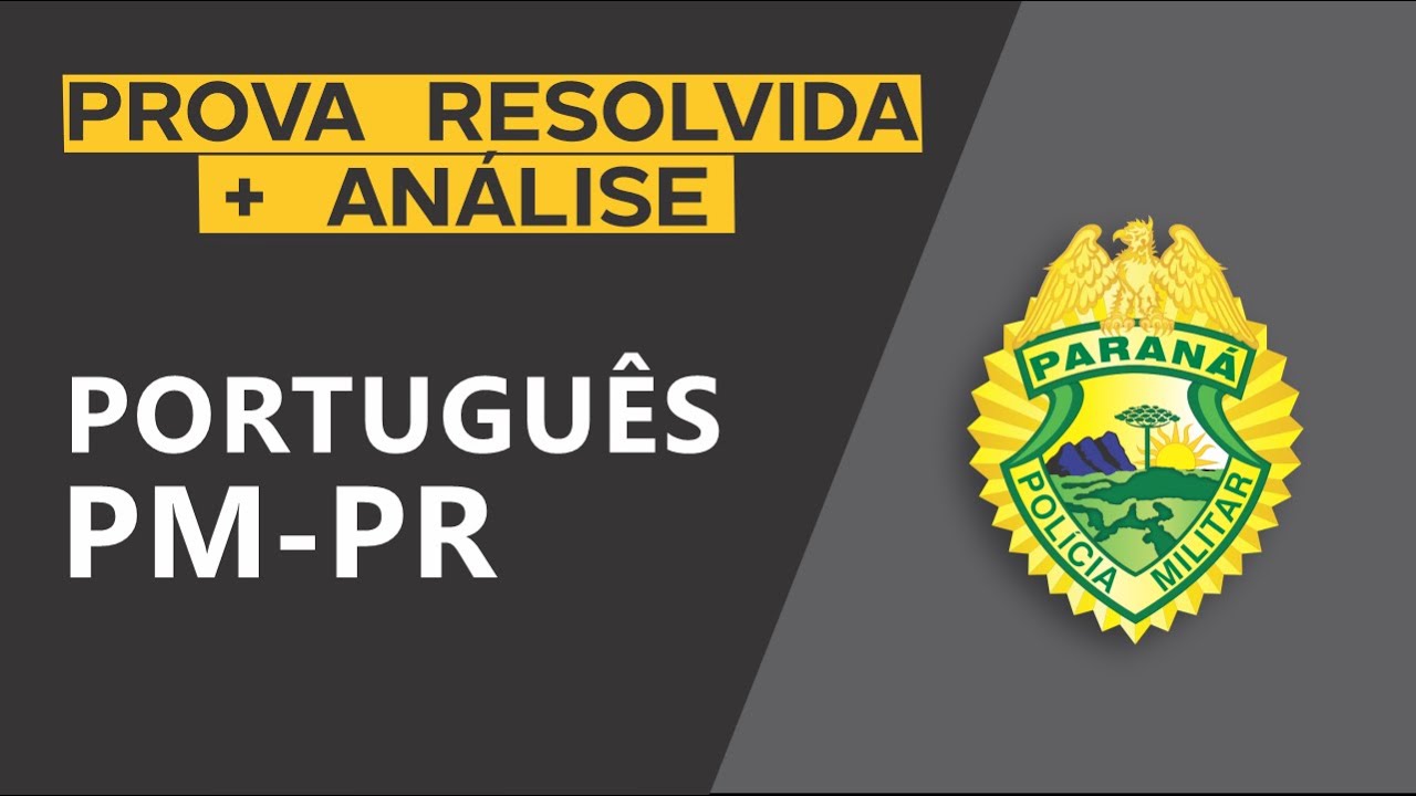 PMPR: resolução da prova de português