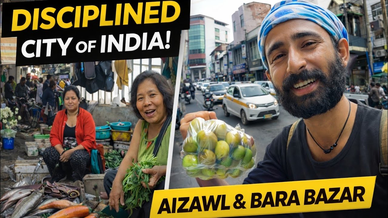 Aizawl Market Experience 🇮🇳 | India’s Cleanest & Most Disciplined City!