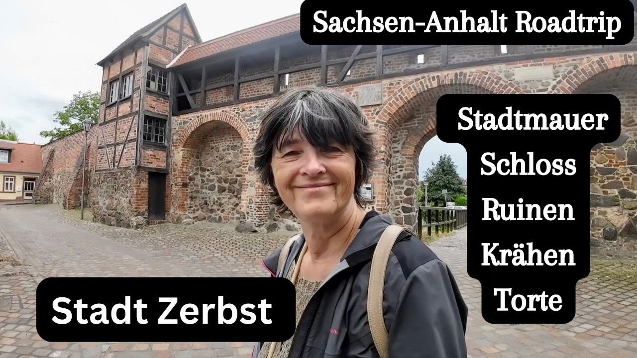 Vlog 297 Zerbst Stadtrundgang • Schloss • Kuchen Koma • Stadtmauer • Katharina II.• Sachsen-Anhalt