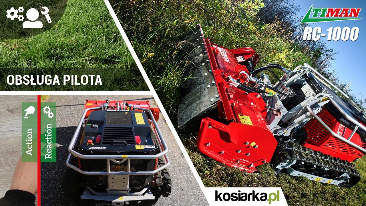 TIMAN RC-1000 - Zdalnie Sterowany Nośnik Narzędzi - Obsługa Pilota