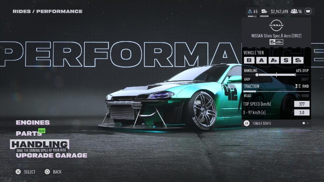 Need for Speed Unbound Silvia spec.r actually fast on s+