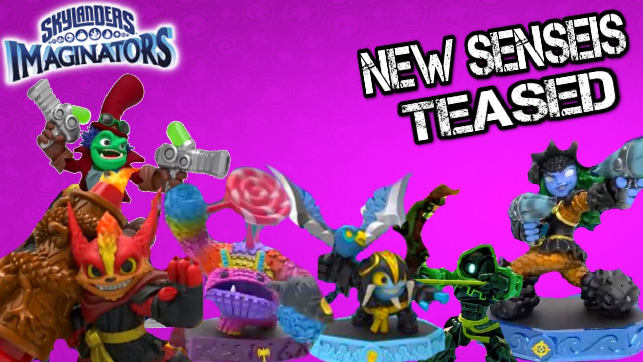 Skylanders Imaginators - NEW SENSEI FIGURES TEASED! FLAREWOLF, CHOMPY MAGE, AND BOOM BLOOM !!!!