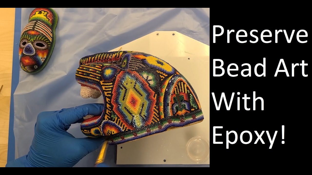 Preserving Huichol Bead Art With Epoxy Part 2