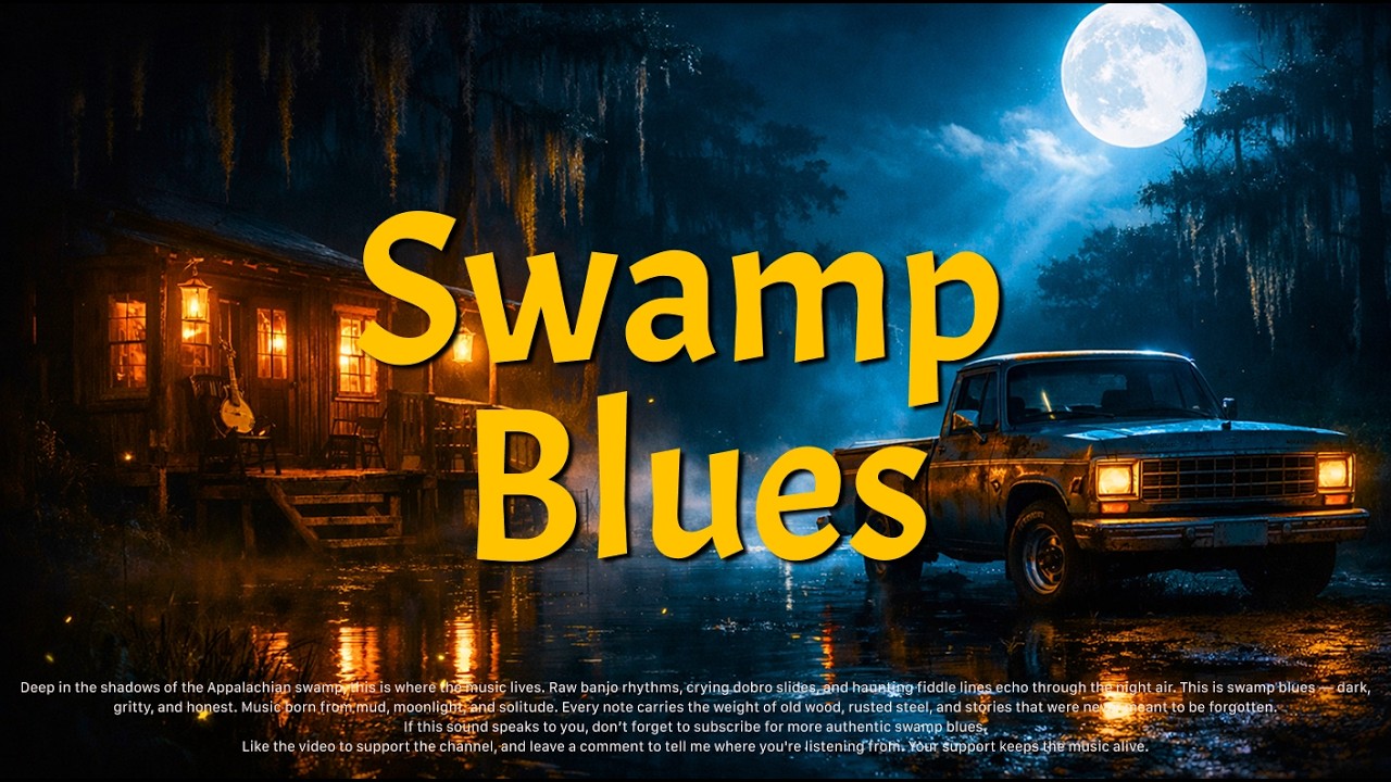 Ultimate Swamp Blues Instrumental Playlist | Southern Bayou Guitar Blues Mix