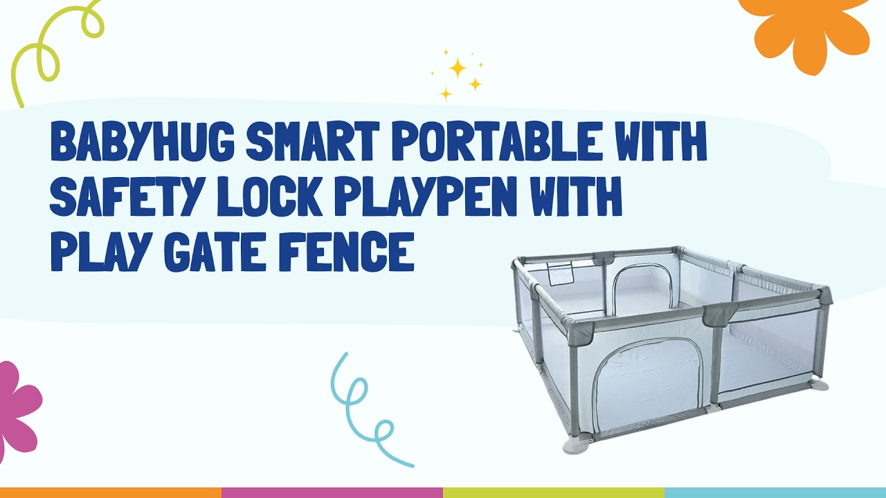 How to Assemble Babyhug Smart Portable Playpen? | Step-by-Step Guide #babyhug #playpen