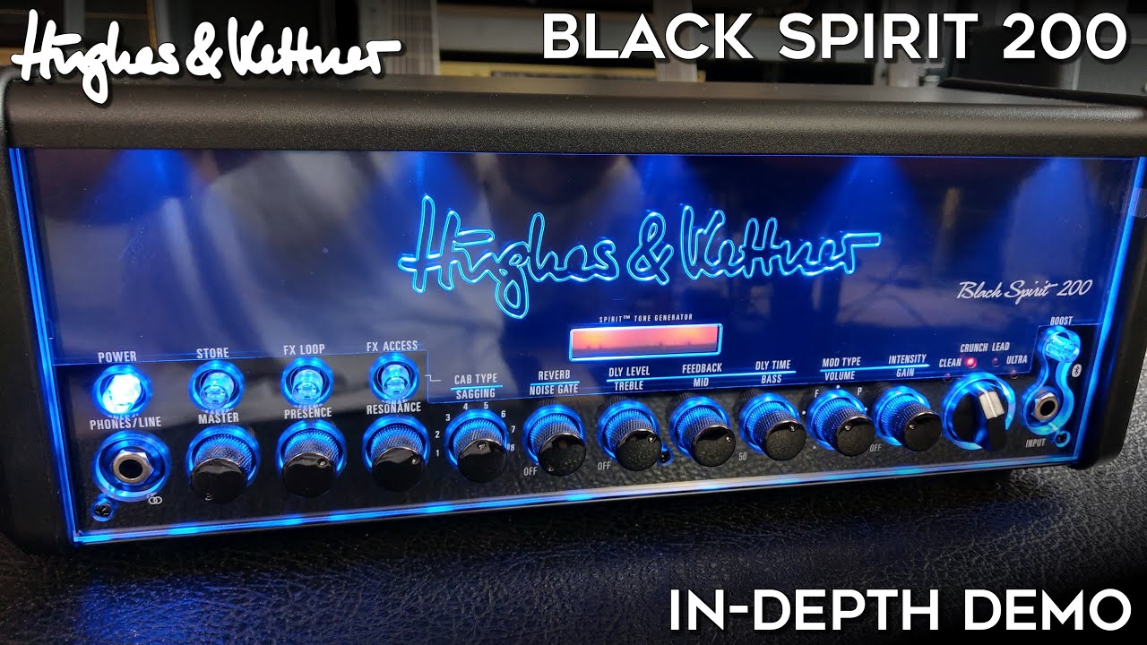 World's Greatest Solid State Amp? H&K Black Spirit 200 in-depth demo! (13 guitars)