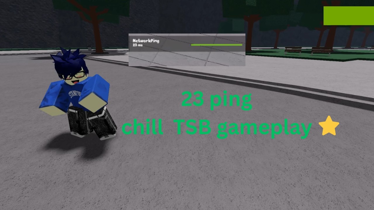 23 ping chill TSB gameplay 😅 | The Strongest Battlegrounds #roblox #tsb