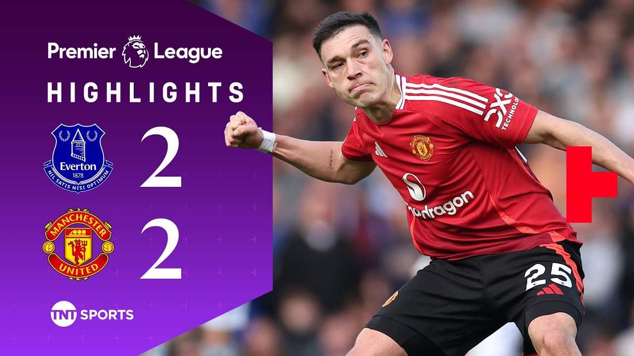 Ugarte Nets Equaliser In Dramatic Draw 🍿 | Everton 2-2 Man United | Premier League Highlights