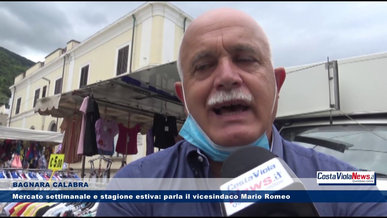 BAGNARA CALABRA - Mercato settimanale e stagione estiva: parla il vicesindaco Mario Romeo