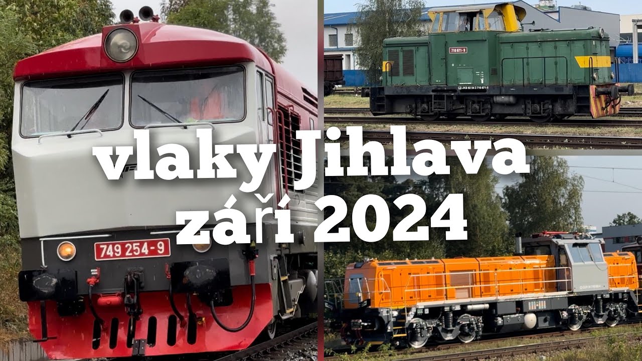 Vlaky Jihlava září 2024