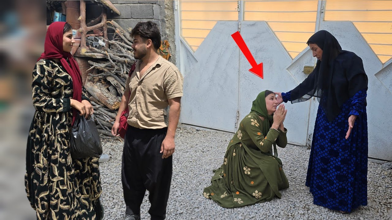 A kind village woman acts as an intermediary for Ismail and Etusa to meet