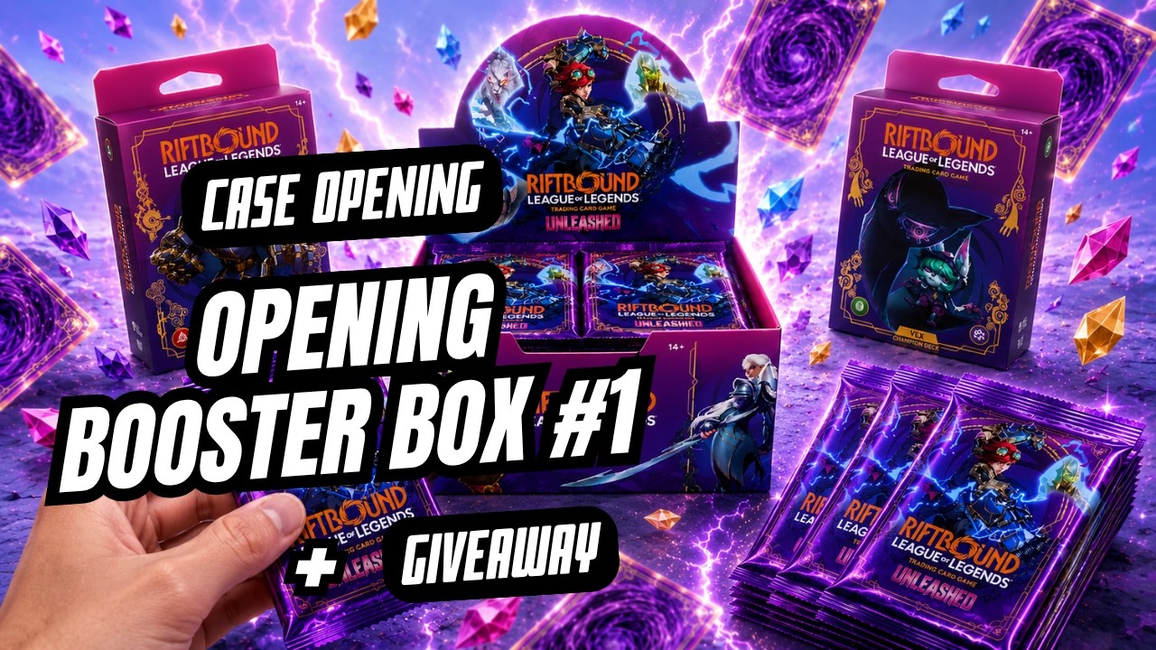Opening THE FIRST Riftbound Unleashed Booster Box From a CASE! + Starter Decks Giveaway (Part 1/6)
