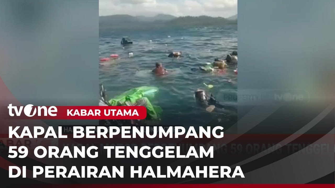 Momen Kepanikan Penumpang usai Kapal Tenggelam di Tengah Laut Halmahera Selatan | Kabar Utama