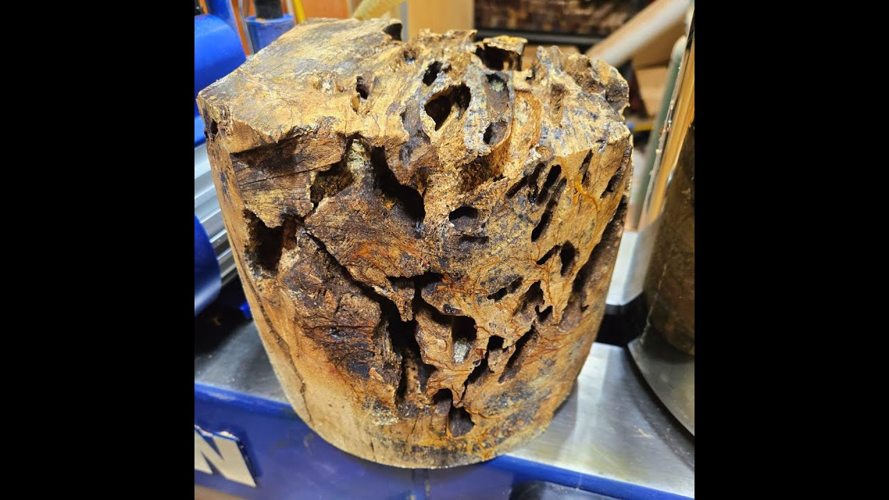 Woodturning - Stabilizing and Casting Hackberry
