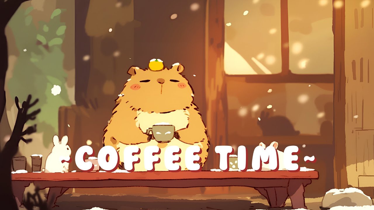 [1 Hour] Capybara Music Channel - Relaxing Tunes Collection ~ Calm Energy ~ 📚 🎵