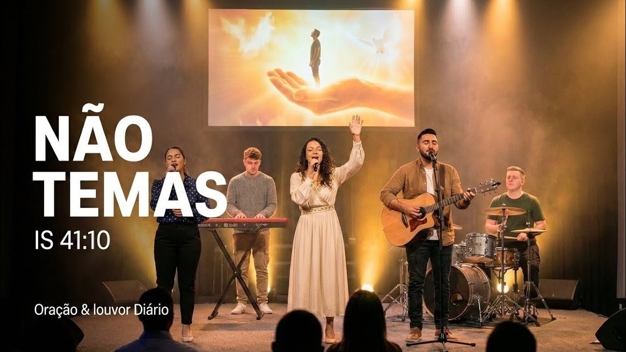 🎵 Não Temas (Is 41:10) 🙏✨ | Hino de Consolo e Força | Oração & louvor Diário