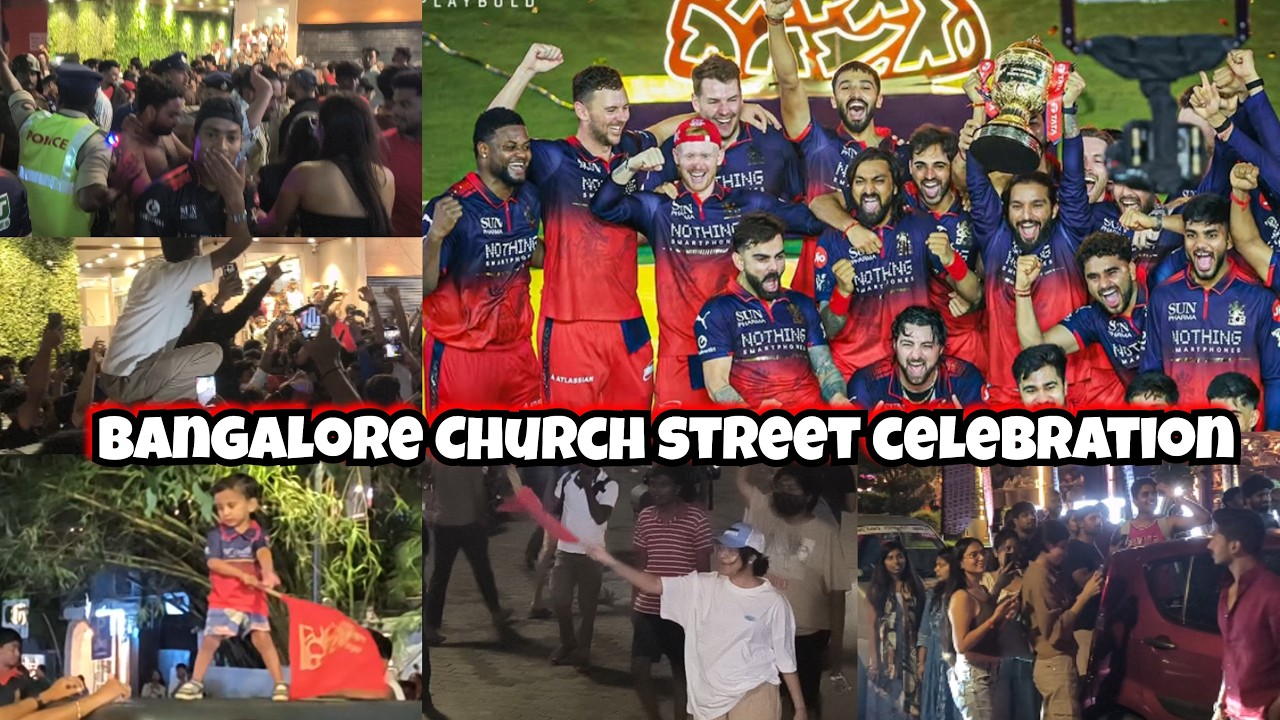 Ipl 2026 rcb champions | bangalore Church street celebration full video | rcb fans bangalore