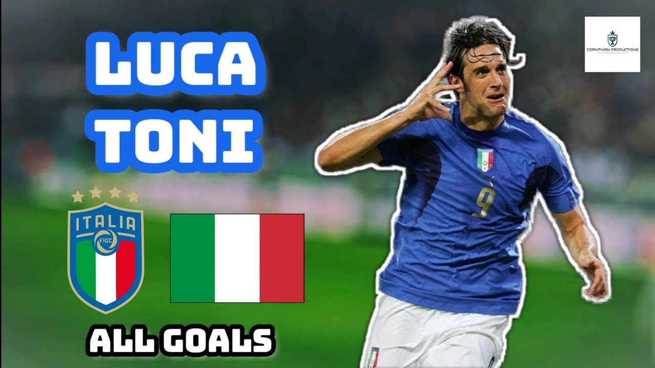 Luca Toni | All 16 Goals for Italy