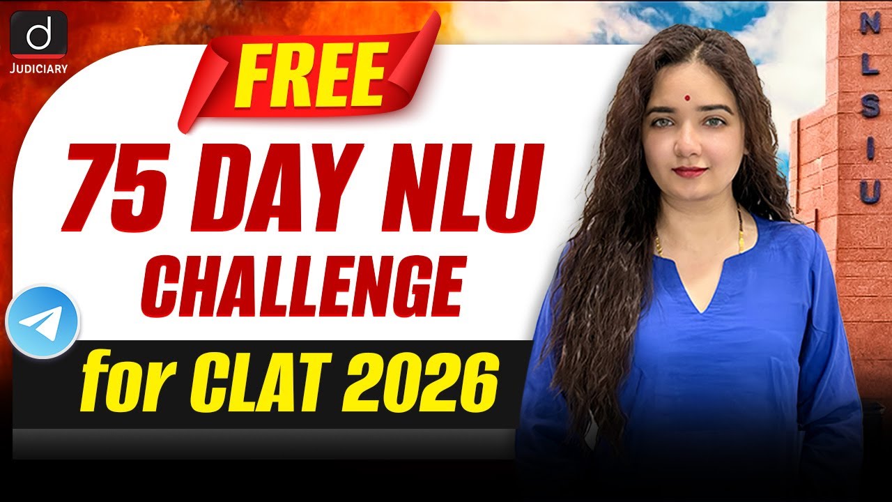 Drishti CLAT 75-Day NLU Challenge | CLAT 2026 | Free CLAT Preparation | Drishti Judiciary