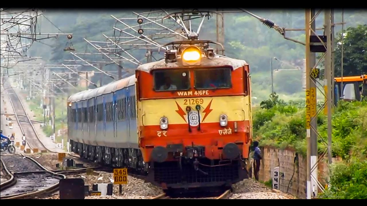 Shatabdi exp with WAP1, WAP4, WAP7, WAM4 and WDP4 locomotives !!