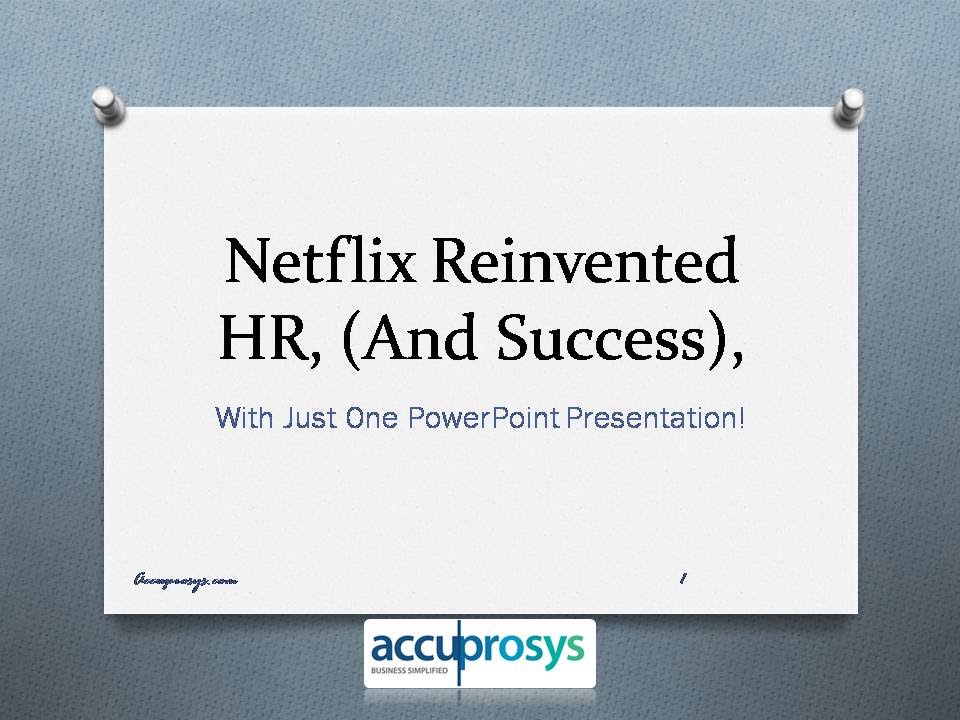 Netflix Reinvented HR Services