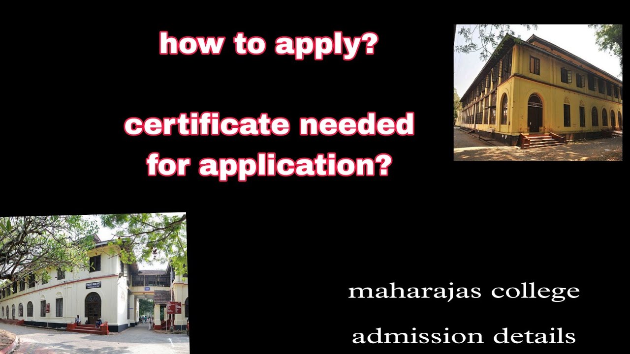 maharajas college admission details update 2023