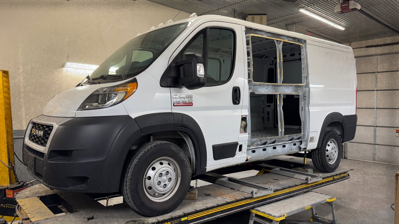 Ram Promaster 1500 Accident Repair - Full Side Panel Swap in 10 Minutes