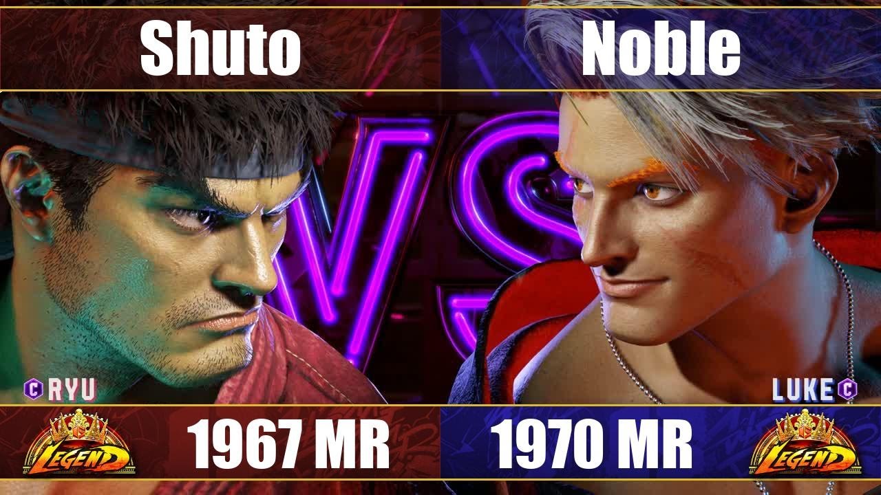【スト6】シュート vs Noble (リュウ vs ルーク) SF6 Shuto vs Noble (Ryu vs Luke)