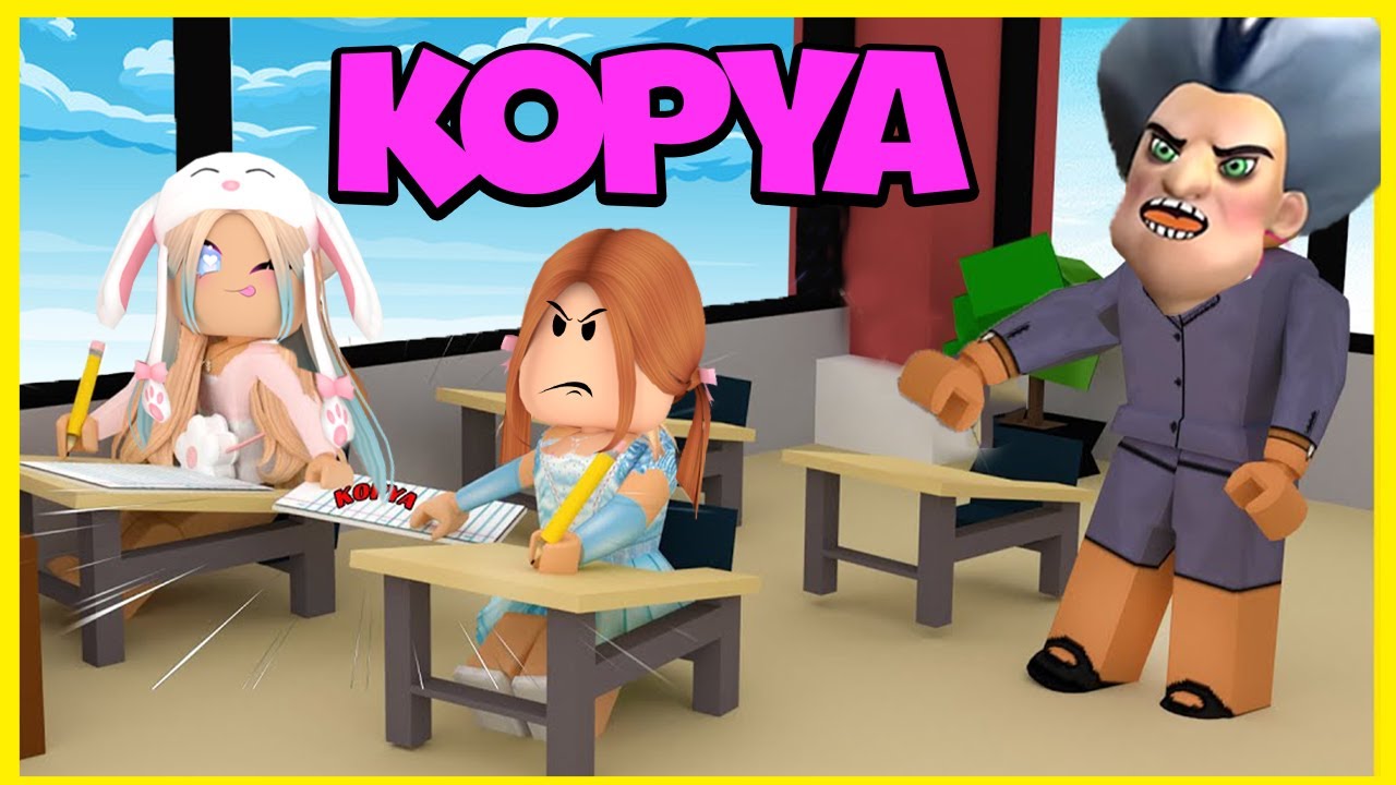 BROOKHAVENDA SINAVDA KOPYA ÇEKTİLER 😈 | ROBLOX BROOKHAVEN 🏡 RP | KÜBRA NİSA