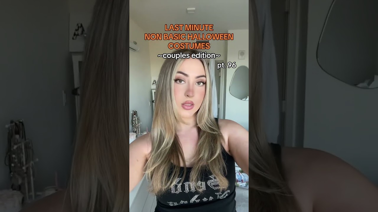LAST MINUTE COUPLES COSTUME IDEAS! 🖤🛸 .. #shorts #halloween Olivia Nelson