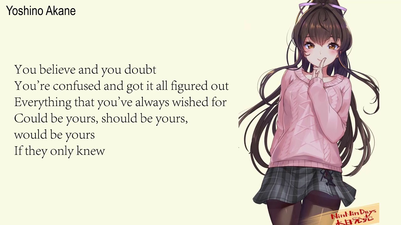 Nightcore one step at a time (lyrics)