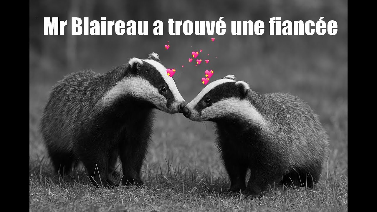 Petit couple blaireaux