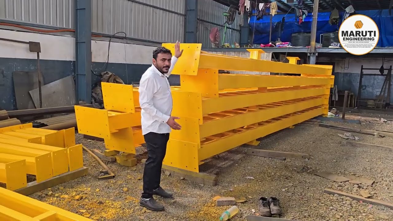 Inside Maruti Engineering 🔥 Full Factory Tour | Industrial Fabrication & Crane Manufacturing
