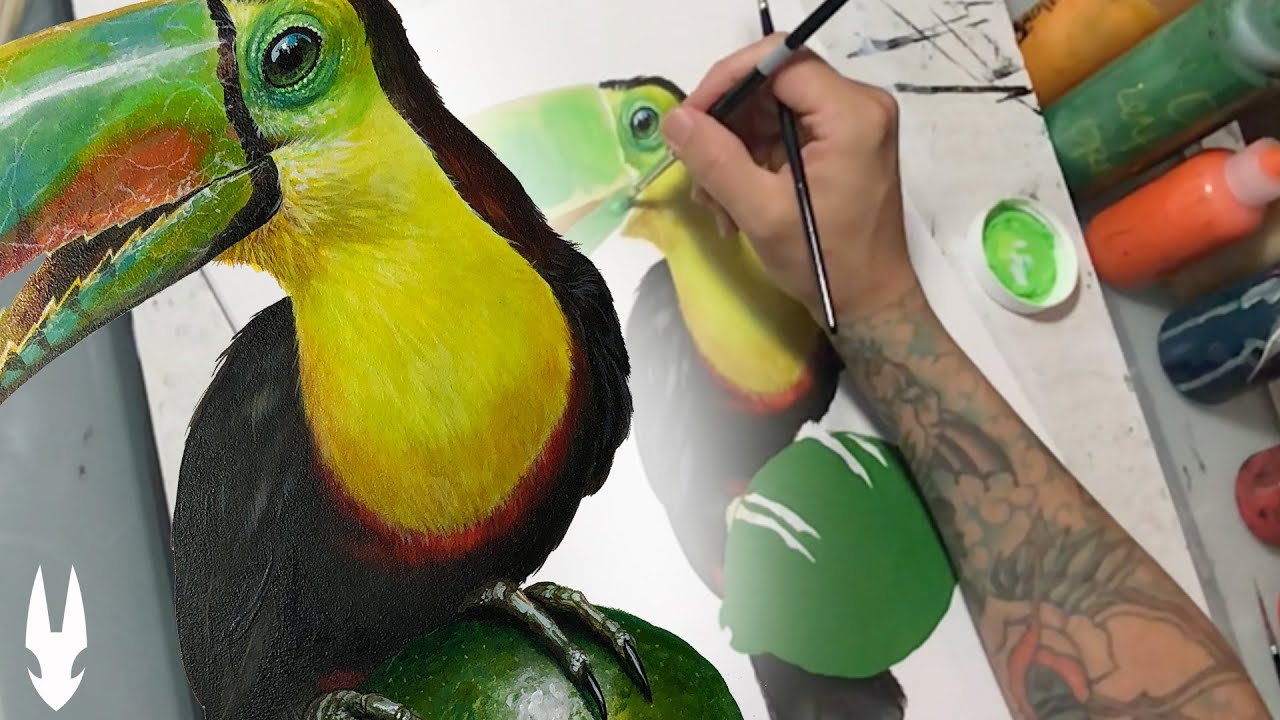 Time-Lapse Custom Acrylic Painting Video of a 