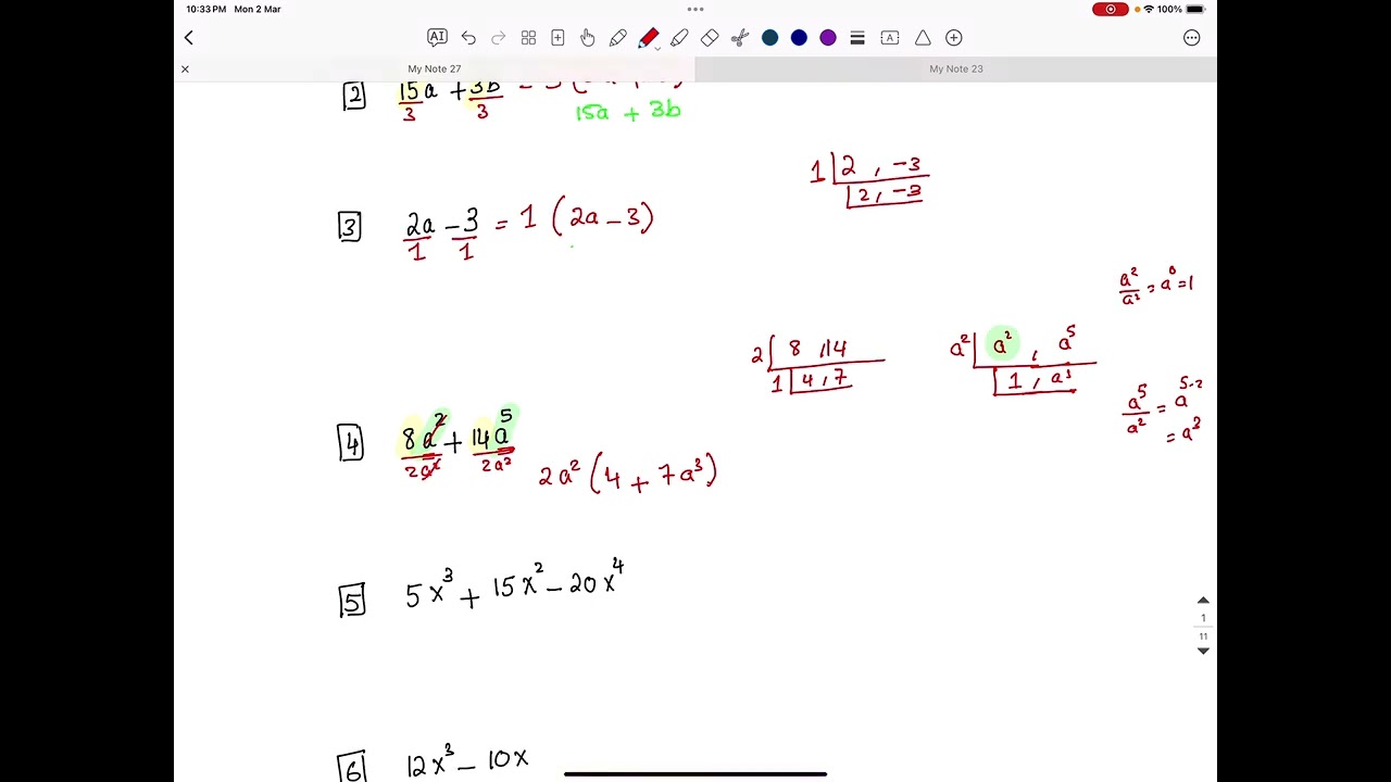 4.1: Greatest Common Factor by Grouping