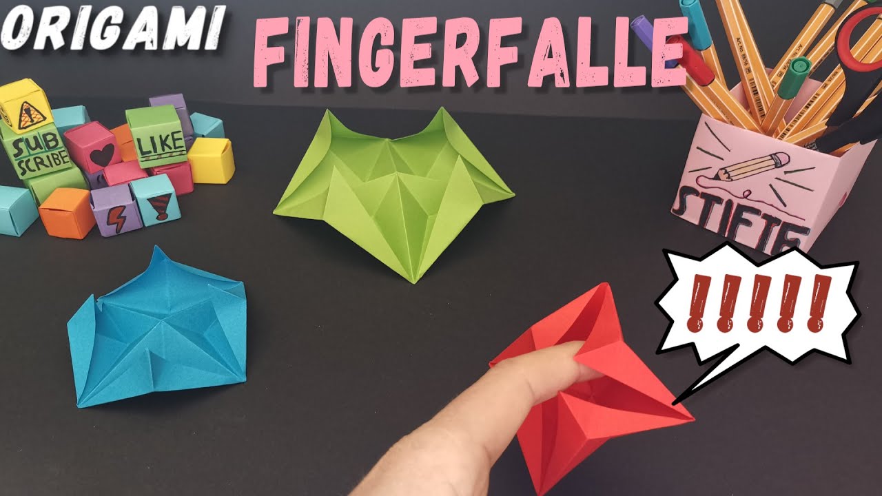 Achtung: Origami Fingerfalle ⚠️| wie man 2022 eine einfache Papier Falle bastelt | DIY Tutorial