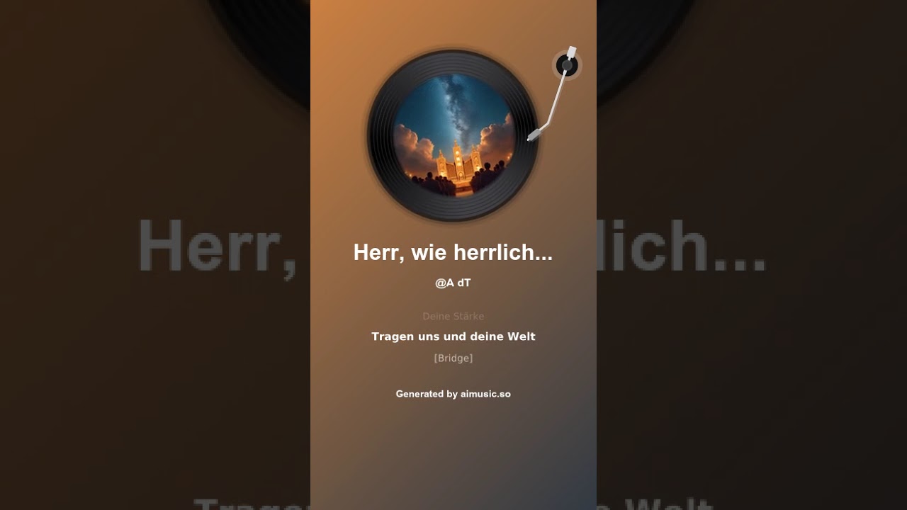 Herr, wie herrlich ist dein Name
