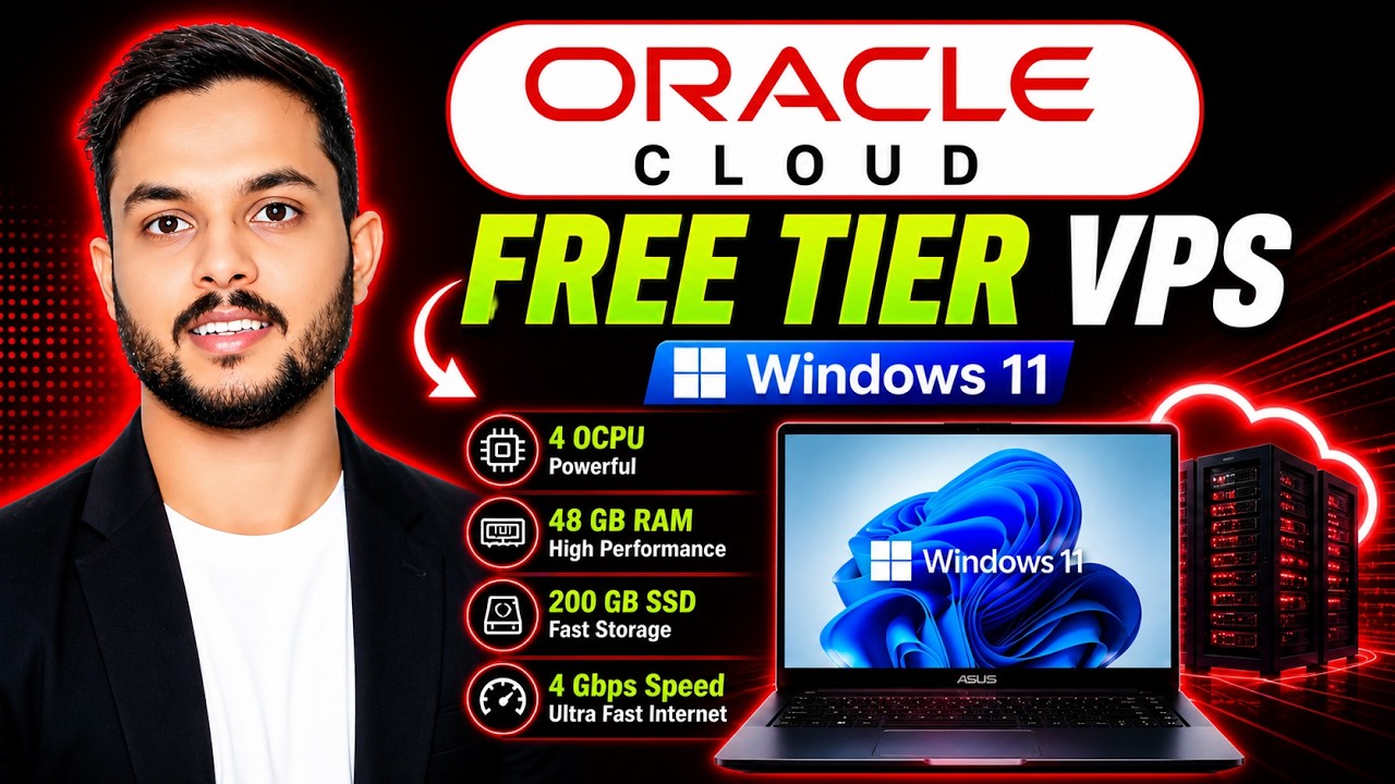 Oracle Cloud Free Tier | Free Windows RDP Setup (8CPU , 48GB Ram)
