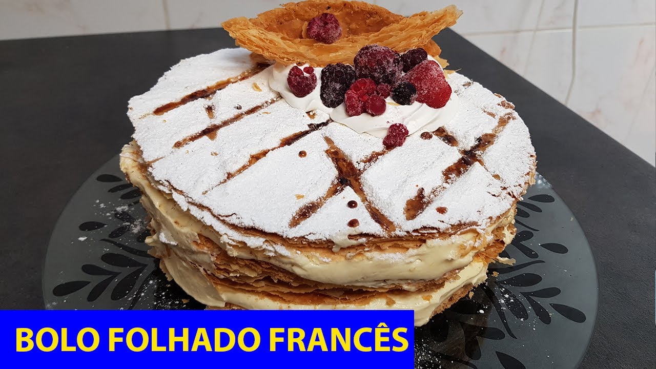 ESTE BOLO FOLHADO FRANC&Ecirc;S &Eacute; DIVINAL !!! COM RECHEIO SABOROSO