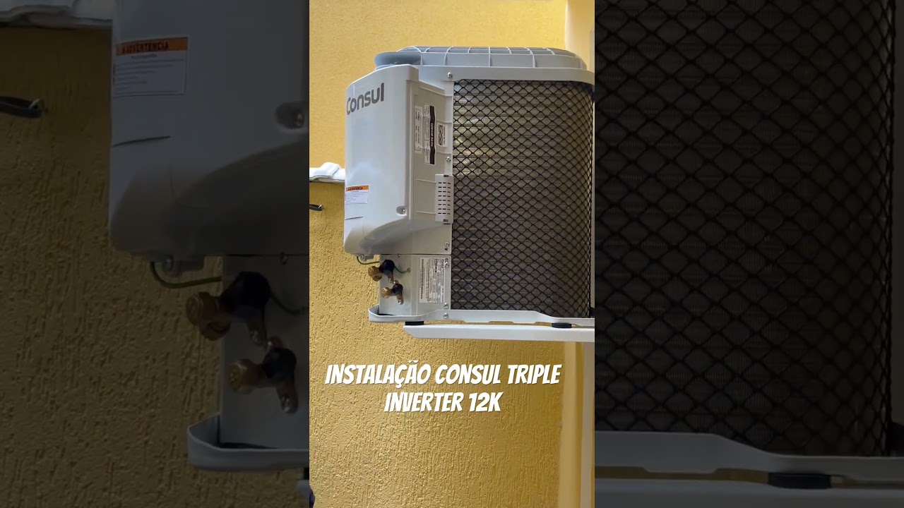 Primeira do dia - Instala&ccedil;&atilde;o Consul Triple Inverter #arcondicionado #reforma #arcondicionadosplit