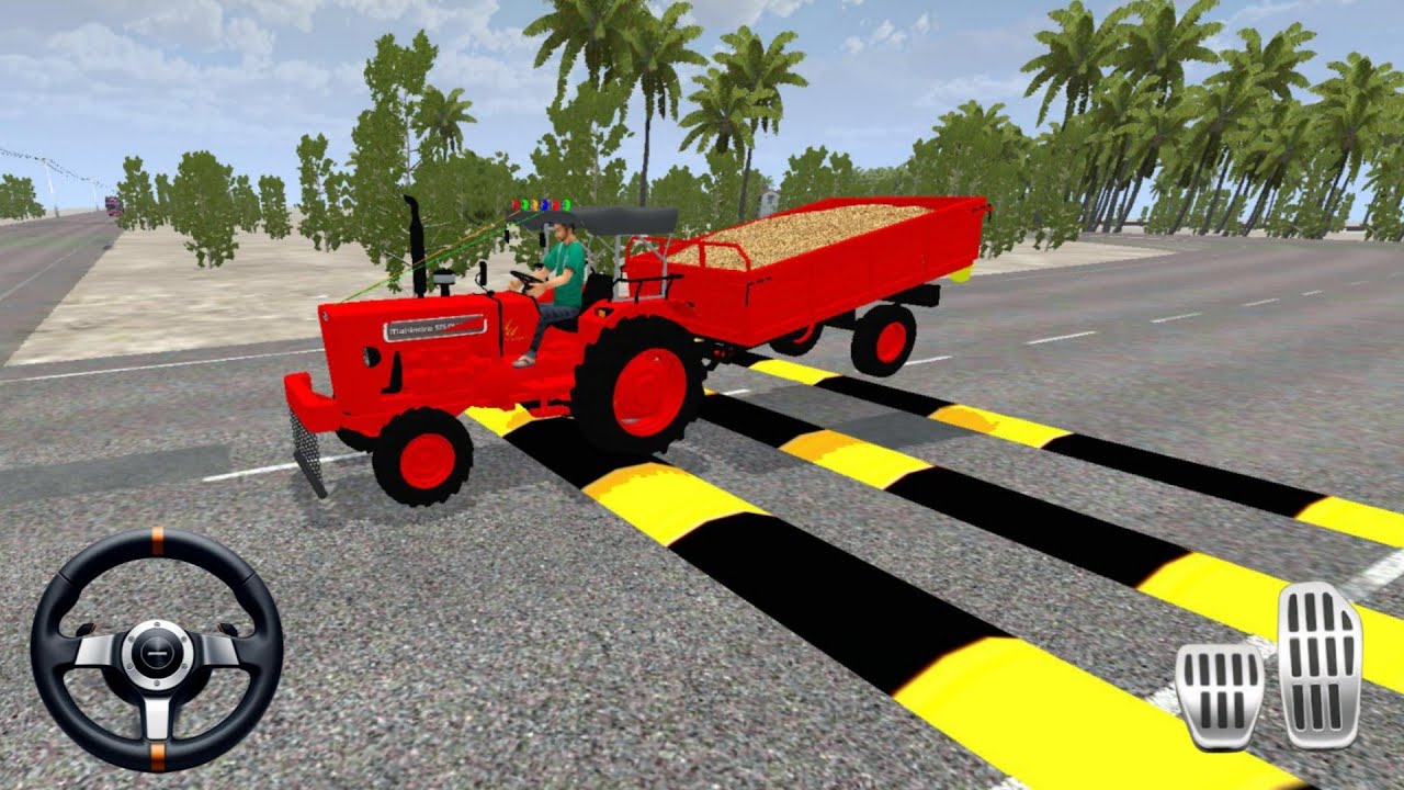 Full Speed Tractor on Speed Breaker Map 😬