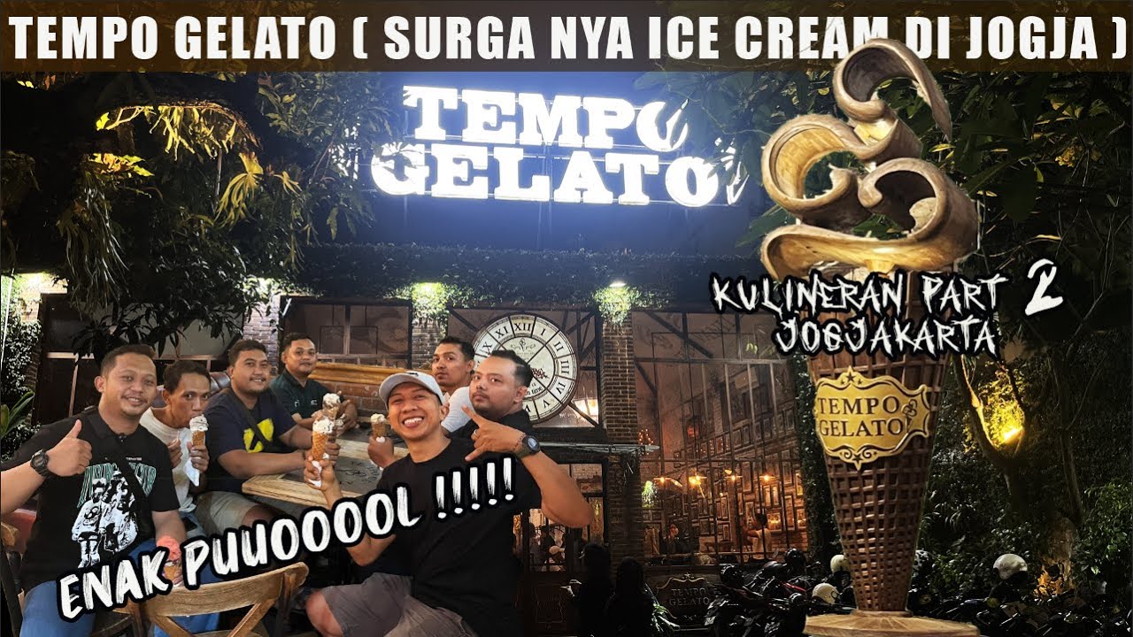 Tempo Gelato Jogja || Es Cream Terenak di Jogja‼️1 jilatan Sejuta Rasa‼️#escream 