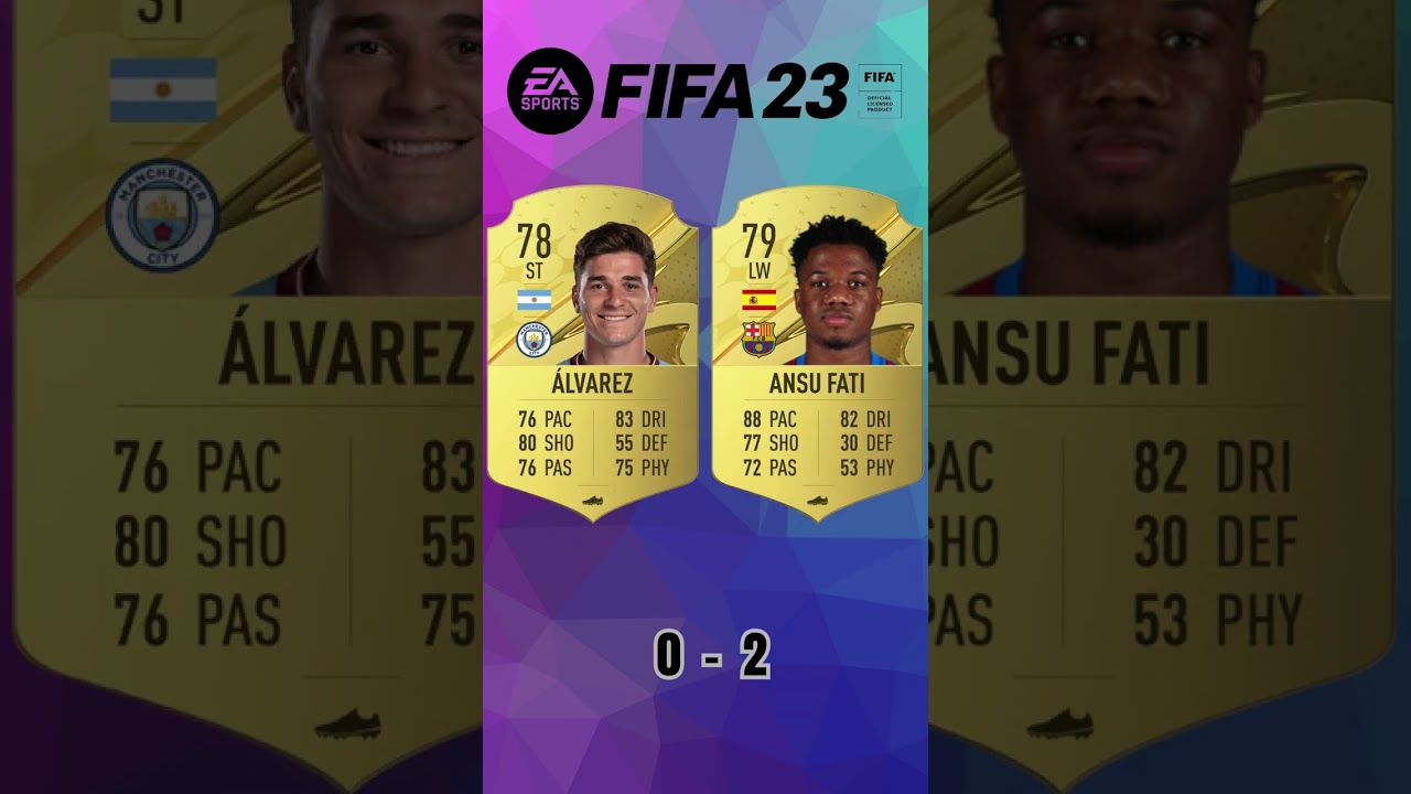 Alvarez vs Ansu Fati 🔥 FIFA Evolution (FIFA 22-24) EAFC 24