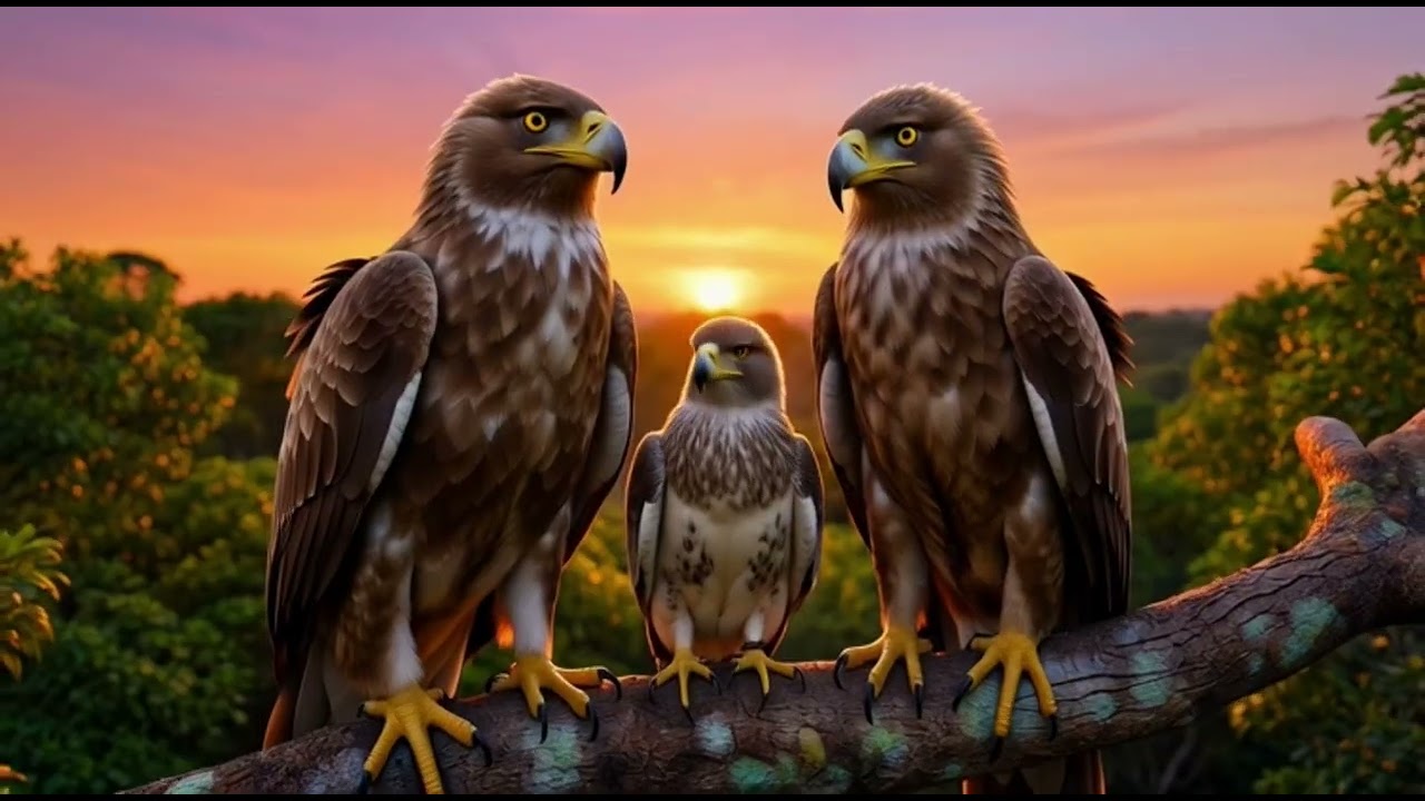 “First Flight Training | Baby Eagle Learns to Survive”