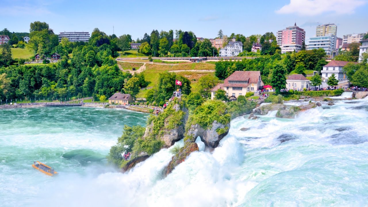 CATARATAS DEL RHIN SUIZA EL MAYOR SALTO DE AGUA DE  EUROPA .