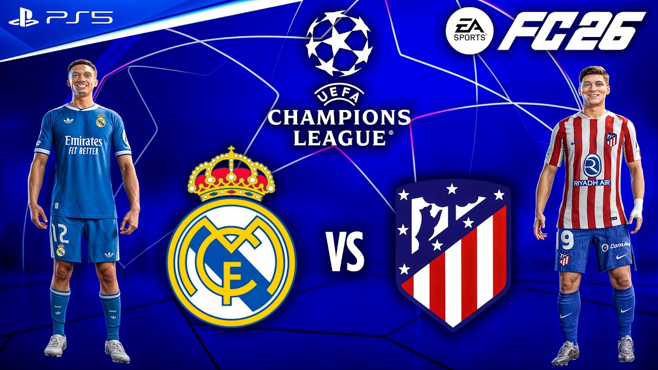 FC 26 - Real Madrid vs. Atletico Madrid Ft. Mbappe, | UEFA Champions League Final | PS5 [4K60]