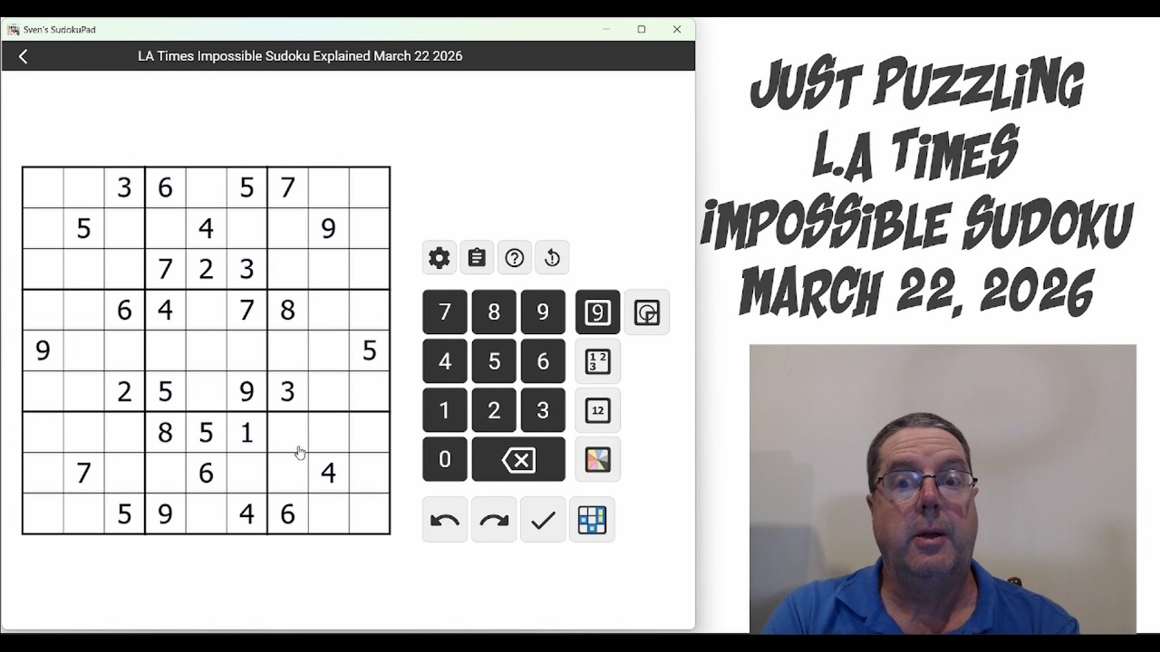 LA Times Impossible Sudoku March 22 2026
