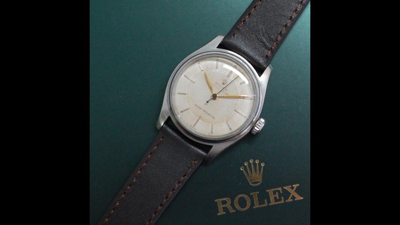 1952 Rolex Oyster Royal men's vintage watch with 'Super Oyster' crown.  Model reference 6044